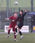 Galway League v Sligo-Leitrim Oscar Traynor Cup game at Maree Oranmore FC astro pitch.<br />
Cathal Coyne, Galway League and Gary Farren, Sligo-Leitrim