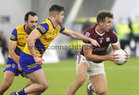 Galway v Roscommon Connacht FBD final at the NUI Galway Connacht GAA Air Dome.<br />
Galway’s Paul Conroy and Roscommon’s Cathal Heneghan and Donie Smith