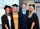 Nurses Aoife Conlon, Ardrahan; Orla Burke, Attymon; Noel Byrne, Roscommon and Katie Corless, Oranmore, after the were conferred with a General Nursing Diploma at NUIGalway. 