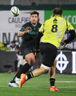 Connacht v Black Lion European Rugby Challenge Cup Round 2 at Dexcom Stadium, College Road.<br />
Connacht's Dave Heffernan and Giorgi Tsutskiridze, Black Lion