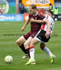 Galway United v Derry City SSE Airtricity League Premier Division game at, Eamonn Deacy Park.<br />
Vincent Borden, Galway United and Robert Benson, Derry City