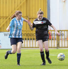 Salthill Devon v Corrib Celtic Galway League Women's Cup final at Eamonn Deacy Park.<br />
Rebecca Fahy, Corrib Celtic and Daisy O’Connell, Salthill Devon