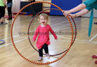 Etain Cantwell Ryan from Rahoon going through the hoops at the Galway Community Circus workshops in St Joseph's Community Centre, Shantalla as part of Culture Night last Friday.