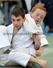 Tomás Ó Cualáin, An Spidéal Judo Club (front) and Conor Murray, Annaghdown Judo Club, competing at the Connacht Judo Championships in the Knocknacarra Community Centre. 