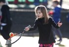 Competing in the Under 8 competitions at at the Galway Lawn Tennis Club Junior Tournament last weekend was Sophie McNamara of Galway Lawn Tennis Club.