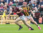 Galway v Kilkenny Leinster GAA Senior Hurling Championship Round 3 game at Pearse Stadium.<br />
Galway’s Evan Niland and Kilkenny’s Adrian Mullen