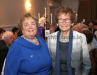 Carmelita Lee, Brownsgrove and Rita Banks, Bodane, Tuam, at the PTAA National Pioneer Ball in the Menlo Park Hotel.