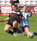 Salthill Devon v Corrib Celtic Galway League Women's Cup final at Eamonn Deacy Park.<br />
Anna Fahy, Salthill Devon and Theresa Keane, Corrib Celtic
