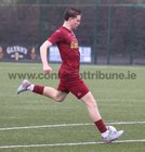 Galway League v Sligo-Leitrim Oscar Traynor Cup game at Maree Oranmore FC astro pitch.<br />
Colm Whelan scoring Galway League's first goal. 