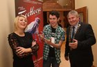 Mayor of County Galway, Cllr Michael Maher, with Louise Colohan, chairperson, and Conor Hanley at a reception at the Lough Rea Hotel where detials of St. Brendan's Choral & Dramatic Society's production of the musical Footloose were announced. The show will run at the Temperance Hall Loughrea from November 27 to December 3. Louise plays the part of Ariel and Conor plays Ren in the musical.