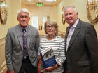 Benny O'Connor, Marie O'Connor and Frank Hallinan at the launch of Paul McGinley's Salthill - A History, Part 1, at the Galway Bay Hotel.