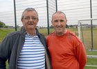 <br />
Kenneth O'Halloran and Billy O'Reilly,  at the John Coogan Park, 35th birthday celebrations 