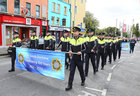 Gardaí taking part in the parade at Eyre Square during the commemoration marking the 100-year anniversary of the foundation of An Garda Síochána last Sunday. The commemoration commenced in Eyre Square at with a re-enactment of the arrival of the first Gardaí to Galway on 25th September 1922.