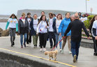 Some of the participants on the Salthill Prom during the Galway Memorial Walk in aid of Galway Hospice last Sunday.