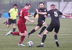 Galway League v Sligo-Leitrim Oscar Traynor Cup game at Maree Oranmore FC astro pitch.<br />
Padraic Cunningham,, Galway League and Gavin Sweeney, Sligo-Leitrim