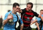 Galwegians RFC v Rainey Old Boys RFC Ulster Bank All-Ireland League Division 2A final match at Crowley Park.<br />
Barry Lee, Galwegians and Colin Mitchell, Rainey Old Boys