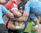 Galwegians v Cashel Ulster Bank All Ireland League Division 2A game at Crowley Park.<br />
John Cleary, Galwegians