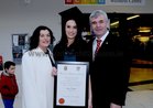 Fainse O'Ceidigh, Inverin, with her parents Caitlin and Padraig after she was conferred with a Masters Degree in Marketing. 