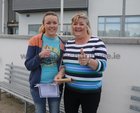 <br />
Laura Brennan, Athenry, with her mother OOnagh after collecting her Leaving Cert Results at Calasanctius College Oranmore. 
