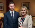 Junior 18 crew member Colin Moran and his mother Mary at St. Joseph's College Rowing Club dinner at the Ardilaun Hotel.