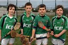 Attending the Official opening of the Astro Turf Pitches at the Liam Mellows Hurling Club, Ballyloughane, (from left),<br />
Cian Nolan, Luke McPhilbin, Adam Forde and Cian Mulrooney.