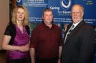 Anne Marie Coffey, Gerry Kenny and George Bradley, all of Loughrea, at the National Carers conference dinner at the Radisson Blu Hotel.