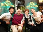 Dumebi Asiegbu (Jack), Tom and Margaret Duggan and Emily Egan (Princess Rosebud) at the launch of the Renmore Pantomime's "Jack and the Beanstalk” in the Connacht Hotel. The production will run at the Town Hall Theatre from December 29th to January 11th 2026.<br />
Tom Duggan played the part of Jack and his wife Margaret played the part of Jill in the Renmore Pantomime's production of Jack and the Beanstalk in 1980.