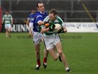 Kilconly's, Barry Steede,<br />
and<br />
Oughterard's, Jo Jo Greaney,<br />
during the Intermediate Football Championship Final<br />
Replay at Pearse Stadium.<br />
