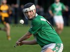 <br />
Moycullen's, Christopher Hurney,<br />
during the Connacht Intermediate Club Hurling Championship Final at Athleague.