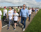Some of the huge turnout at South Park during the Galway Memorial Walk in aid of Galway Hospice last Sunday.