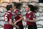Galway Women's FC v Wexford Youths Só Hotels Under 17 Women's National League Final at Eamonn Deacy Park.<br />
Annie Gough celebrates after scoring Galway Women's FC first goal.