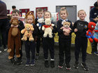 Radharc na Mara Primary School, Mervue, pupils Leon, Katie, Rian, Arianna, Makenzie and Frankie during their visit to the Teddy Bear Hospital in the Bailey Allen Hall, University of Galway.