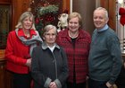 Christine Heverin, Nan Buckley, Maire O'Leary and John Boyle at the Bushypark Senior Citizens Christmas dinner party at the Westwood House Hotel.
