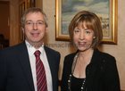 Pictured at St. Joseph's College "The Bish" Rowing Club's celebration dinner at the Ardilaun Hotel were Ciaran Doyle, Principal of the college, and his wife Grace.