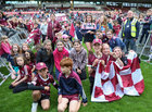 Young supporters at the homecoming reception in Pearse Stadium on Monday for the Senior team and minor All-Ireland.