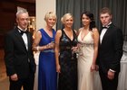 Dr. Eugene O'Kelly, Geri McNulty and her daughters Keri and Misha, and Ronan Forde pictured at the Irish Friends of Albania Annual Charity Ball at the Radisson Blu Hotel.