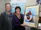 Ann Crean, Early Childhood Services (left) and Joan Carr (sister of Chris Montague), at the Cillin at Bearna Church for the launch of 'The Journey', prints of the late Chris Montague's painting in aid of children with Down's Syndrome in Galway.