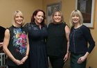 Pictured at the Renmore Pantomime Gala Night to celebrate the silver jubilee of the 1992 pantomime were Emer McCarthy, Riona Heneghan, Erin McNally and Aisling McCarthy. Emer and Aisling were choreographers, Riona was a dancer and Erin played the part of the Duchess of Roscam, for Mother Goose, the 14th annual pantomime staged in Leisureland in  January 25 years ago.