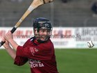 Rahoon-Salthill's, Brian Hyland,<br />
 during the County Minor(B) Hurling Championship Final at Athenry.<br />
