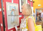 <br />
Leslie Hoban, Mervue,  at the opening of Galway Art Club Exhibition at St. Patricks National School , Lombard Street. 