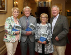 Carolyn Shiels, Benny O'Connor, Marie O'Connor and Frank Hallinan at the launch of Paul McGinley's Salthill - A History, Part 1, at the Galway Bay Hotel.