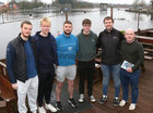 Coaches Sean Byrne, James Murphy, Conor Breen, Daragh Clery, Kevin Fallon and Aidan Fleming at the launch of the Bish Rowing Club Yearbook 2023 in Galway Rowing Club.