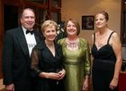 Sam and Deirdre McGuinness from Dublin, Olive O'Connor, Circular Road and Patricia O'Sullivan, Oranmore, at the Irish Friends of Albania Annual Charity Ball at the Radisson Blu Hotel.