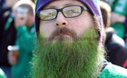 SPORTING THE GREEN . . . a Connacht supporter at the Guinness PRO12 semi-final at the Sportsground last Saturday.