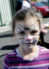<br />
Lily  Galloway, had her face painted, at  the Knocknacarra Educate Together Spring Fair  held at the school. 