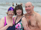 Noreen Geraghty (left) and her husband Peter, Moylough, with Noreen’s sister Mary Kelly, Killarney, at Blackrock during the COPE Galway Christmas Day Swim.