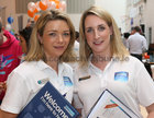 Noelle Morrissey and Sinead Gannon of Bank of Ireland at Oranmore Enterprise Town Business, Sports and Community Expo, hosted by the Bank of Ireland at Calasanctius College last weekend.