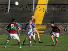  St. James,  Martin Long, Patrick O'Connor and Cathal O'Regan,<br />
 and<br />
 Caherlistrane's, Fergal Cradock,<br />
during the County Junior(C) Football Championship Final at Tuam Stadium.<br />
