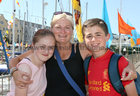 Aoife, Anna and Christian Joyce from Roscam at SeaFest  last weekend.