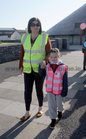 <br />
Margaret Reilly, wih her daughter Grace, walking to school as part of the national walk to school week. 